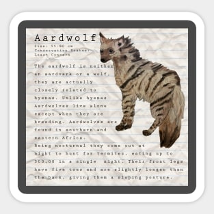 aardwolf Sticker